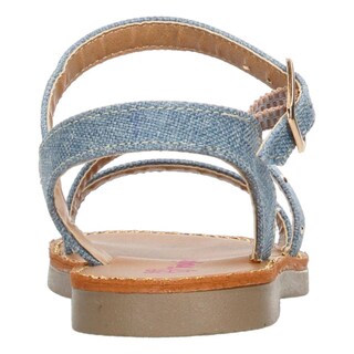 Foto 7 | Foto 7 | Sandalias Tropicana Azul Hebilla Ajustable Para Niña T14-26 Azul