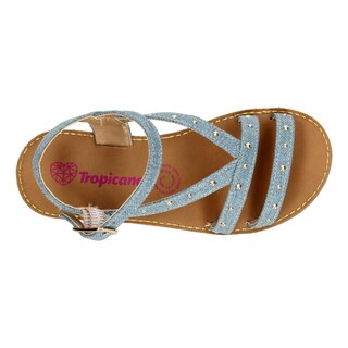 Foto 8 | Foto 8 | Sandalias Tropicana Azul Hebilla Ajustable Para Niña T14-26 Azul