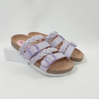 Foto 8 | Foto 8 | Sandalias Tropicana Lavanda Correas Trenzadas Para Niña Cafe