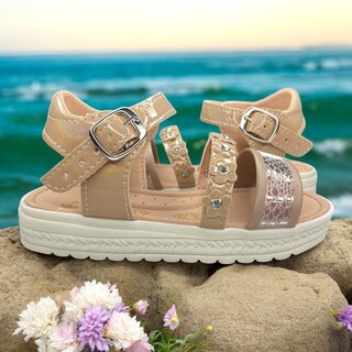 Foto 7 | Foto 7 | Huaraches Beige Para Niña, Comodidad Y Estilo