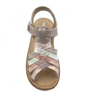 Foto 6 | Foto 6 | Sandalia-huarachetobogan Niña Casual Duo Blanco Y Rosa