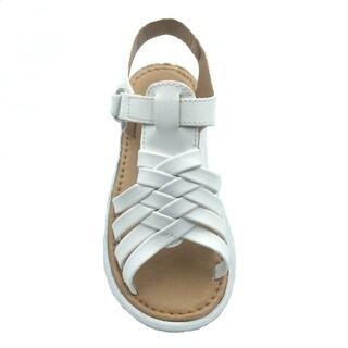Foto 7 | Foto 7 | Sandalia-huarachetobogan Niña Casual Duo Blanco Y Rosa