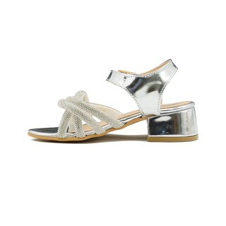 Foto 5 | Foto 5 | Sandalia Para Niñas Glitter Graduación Color Plata 18-21.5 Plateado
