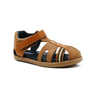 Foto 4 | Foto 4 | Sandalia Karsten Ajustable Para Niño Casual En Miel Confort Beige