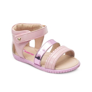 Foto 4 | Foto 4 | Sandalia Karsten Niña Velcro Charol Rosa Antiderrapante Rosa