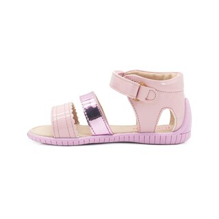 Foto 5 | Foto 5 | Sandalia Karsten Niña Velcro Charol Rosa Antiderrapante Rosa