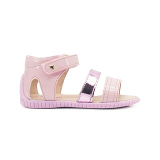 Foto 6 | Foto 6 | Sandalia Karsten Niña Velcro Charol Rosa Antiderrapante Rosa