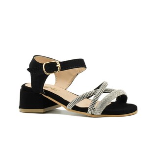 Foto 4 | Foto 4 | Sandalia Elegante Para Niña Pedrederia Casuales Color Negro Negro