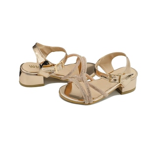 Foto 2 | Foto 2 | Sandalia Gladiadora Para Niñas Elegante Color Dorado 18-21.5 Dorado