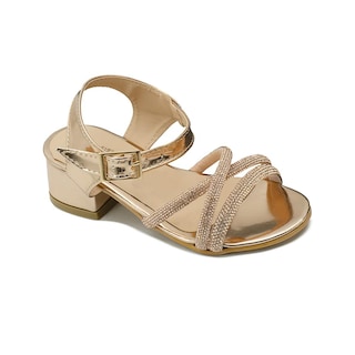 Foto 4 | Foto 4 | Sandalia Gladiadora Para Niñas Elegante Color Dorado 18-21.5 Dorado