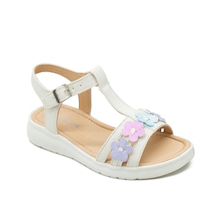 Foto 1 | Foto 1 | Sandalia Huarache Para Niña Flores Color Beige Con Broche Beige