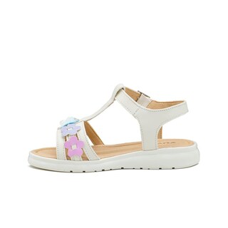 Foto 4 | Foto 4 | Sandalia Huarache Para Niña Flores Color Beige Con Broche Beige