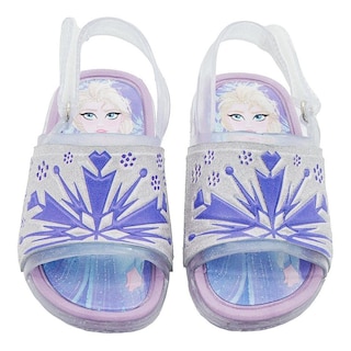 Foto 5 | Foto 5 | Sandalia Disney Frozen Elsa Niña Ajustable Cristal 13-17 Blanco