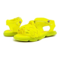 Huarache Karsten Niña Casual Velcro Amarillo Neon 13-21 Amarillo