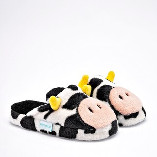 Foto 2 | Foto 2 | Huarachetas Pantufla Para Niña Negro Blanco