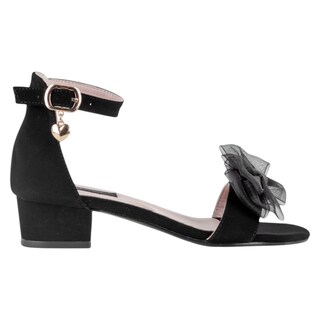 Foto 2 | Foto 2 | Sandalias Exterior Gamuza Color Negro Para Niña De Rbcollection