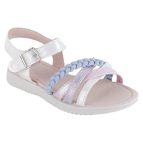Sandalias Exterior Sintético Color Blanco Para Niña De Rbbasics