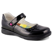 Zapato Escolar Dominiq 2781 Color Charol Negro para Niña