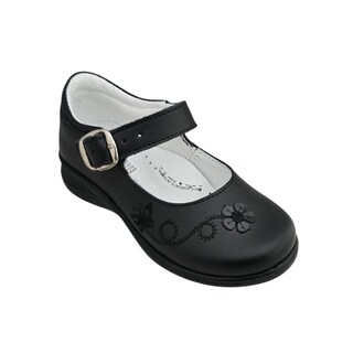 Foto 1 | Foto 1 | Zapato Balerina Escolar Niña Negro Piel 114 Moda