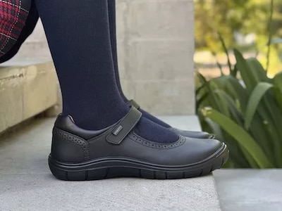 Foto 4 | Foto 4 | Zapato Escolar de Piel Coqueta Negro para Niña