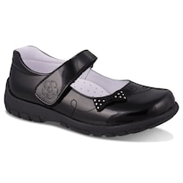 Zapato Escolar Dominiq 301 Color Charol Negro Para Niña