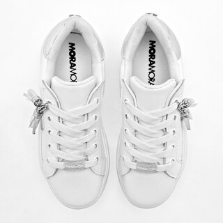 Foto 2 | Foto 2 | Moramora Tenis Urbano Para Niña Blanco Plata Cod.132570