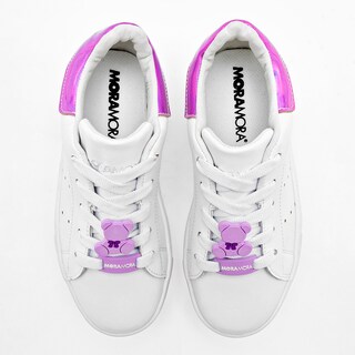 Foto 2 | Foto 2 | Moramora Tenis Urbano Para Niña Blanco Lila Cod.132566