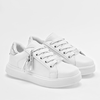 Foto 1 | Foto 1 | Moramora Tenis Urbano Para Niña Blanco Plata Cod.132570