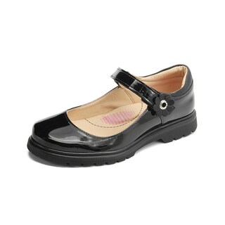 Foto 3 | Foto 3 | Balerina Escolar Yuyin Para Niña Cómoda Charol Negro 15-26 Negro