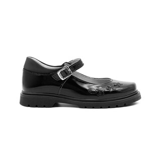 Foto 1 | Foto 1 | Zapato Escolar Para Niña Soporte Arco Hebilla Flores Negro Negro