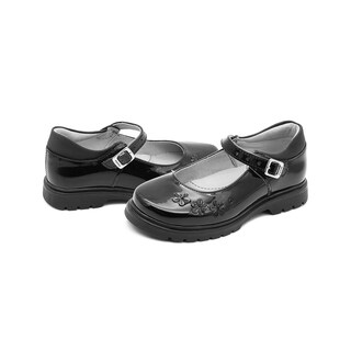 Foto 3 | Foto 3 | Zapato Escolar Para Niña Soporte Arco Hebilla Flores Negro Negro