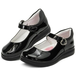 Foto 1 | Foto 1 | Zapato Escolar Para Niña Charol Negro Cómodos Antiderrapante Negro