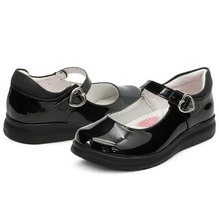 Foto 2 | Foto 2 | Zapato Escolar Para Niña Charol Negro Cómodos Antiderrapante Negro