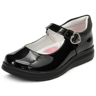 Foto 3 | Foto 3 | Zapato Escolar Para Niña Charol Negro Cómodos Antiderrapante Negro