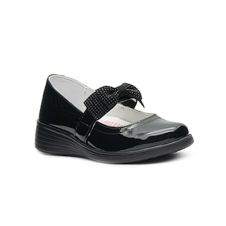 Foto 4 | Foto 4 | Zapato Escolar Para Niña Yuyin Charol Moñito Boton Antishock Negro