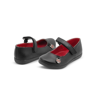 Foto 3 | Foto 3 | Zapato Escolar Para Niña Yuyin Antiderrapante Ajuste Contactel Lady Bug Negro