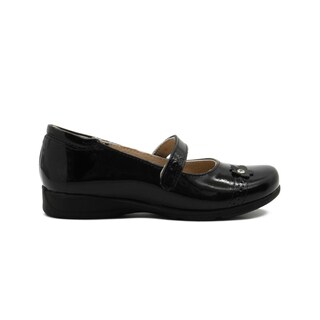 Foto 1 | Foto 1 | Zapato Escolar Para Niña Dogi Charol Soporte Arco Florecita Negro