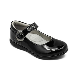 Foto 5 | Foto 5 | Zapato Escolar Para Niña Charol Florecita Con Soporte Arco Negro