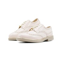 Zapato Bostoniano Chabelo Para Niña En Charol Maquillaje Beige