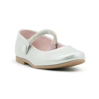 Foto 4 | Foto 4 | Zapato Balerina Para Niña Moda Fiesta Correa Brillos Plata Plateado