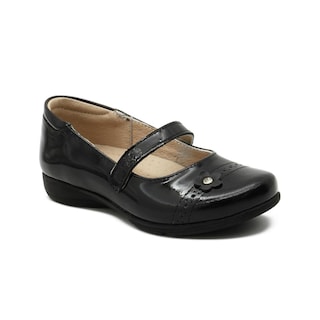 Foto 5 | Foto 5 | Zapato Escolar Para Niña Dogi Charol Soporte Arco Florecita Negro