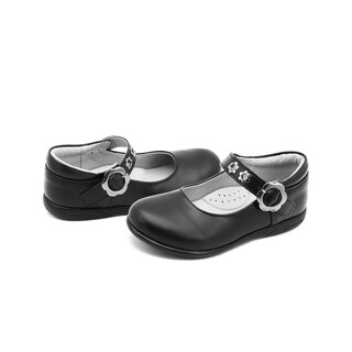 Foto 2 | Foto 2 | Zapato Escolar Para Niña Soporte Arco Hebilla Flor Piel Negro