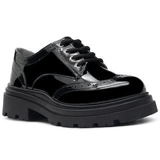 Foto 3 | Foto 3 | Zapato Escolar Bostoniano Charol Con Tacon Para Niña Moda Negro