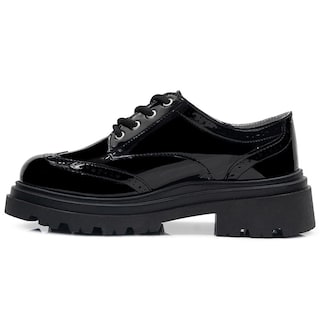 Foto 5 | Foto 5 | Zapato Escolar Bostoniano Charol Con Tacon Para Niña Moda Negro