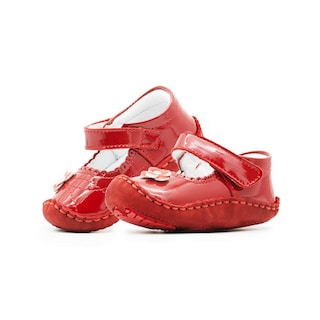 Foto 1 | Foto 1 | Zapato Preandante Para Niña Ajuste Velcro Charol Rojo 10-13 Rojo