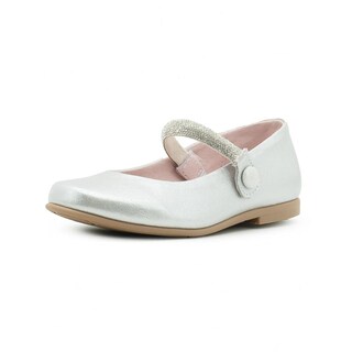 Foto 3 | Foto 3 | Zapato Balerina Para Niña Moda Fiesta Correa Brillos Plata Plateado