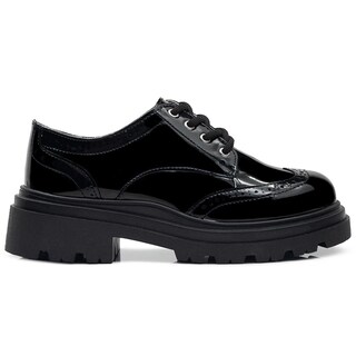 Foto 4 | Foto 4 | Zapato Escolar Bostoniano Charol Con Tacon Para Niña Moda Negro