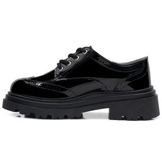 Foto 5 | Foto 5 | Zapato Escolar Bostoniano Charol Con Tacon Para Niña Moda Negro