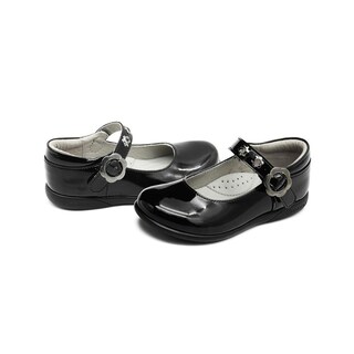 Foto 3 | Foto 3 | Zapato Escolar Para Niña De Charol Plantilla Soporte Arco Negro