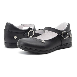 Foto 1 | Foto 1 | Zapato Escolar Niña Karsten Piel Negro Arco Soporte 18-21 Negro